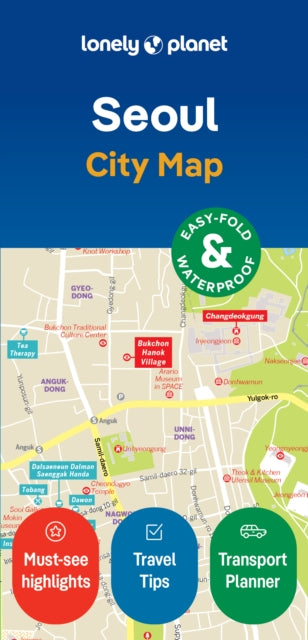 Lonely Planet - Seoul City Map - New Sheet map