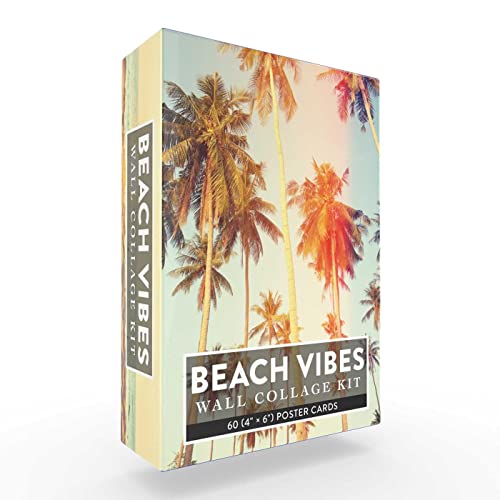 Adams Media - Beach Vibes Wall Collage Kit : 60 (4" x 6") Poster Cards