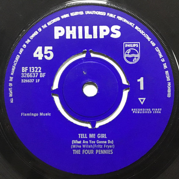 Four Pennies - Tell Me Girl (What Are You Gonna Do) / Juliet - Used V