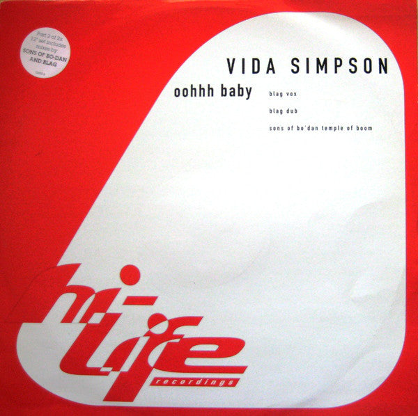 Veda Simpson - Oohhh Baby - Used Vinyl Record 12"