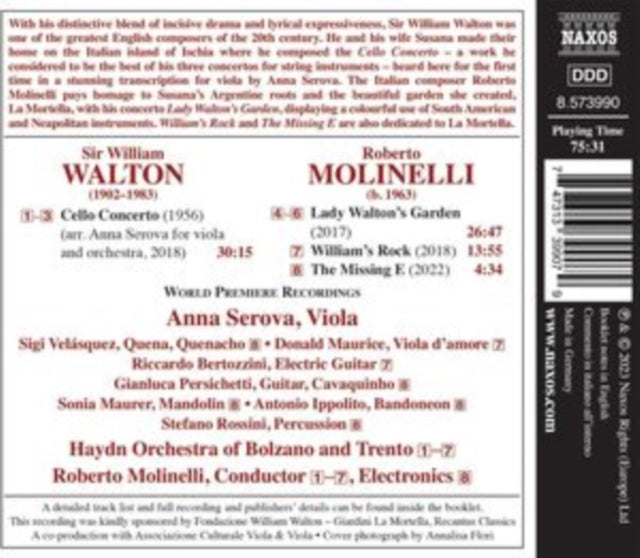 SEROVA/HAYDN ORCH/MO - WALTON - CELLO CONCERTO - CD