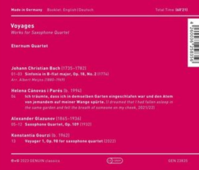 ETERNUM QUARTET - VOYAGES - CD
