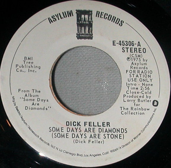 Dick Feller - Some Days Are Diamonds (Some Days Are Stone) -