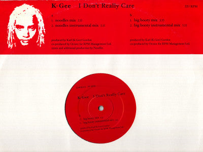 K-Gee - I Don't Really Care - Used Vinyl Record 12"