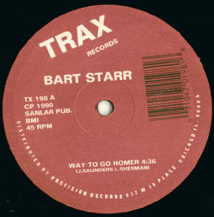 Bart Starr - Way To Go Homer - Used Vinyl Record 12"