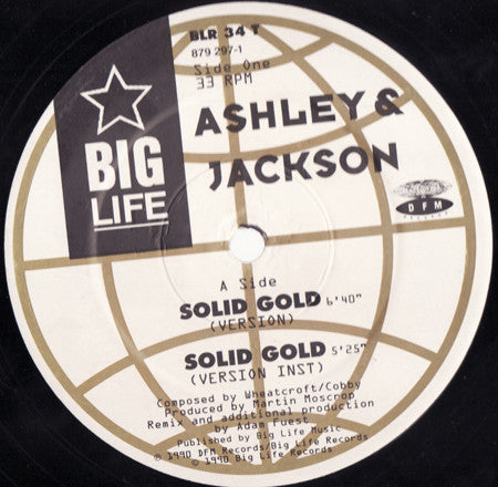 Ashley & Jackson - Solid Gold - Used Vinyl Record 12"