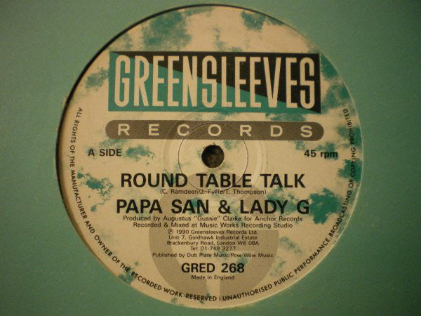 Papa San - Round Table Talk - Used Vinyl Record 12"