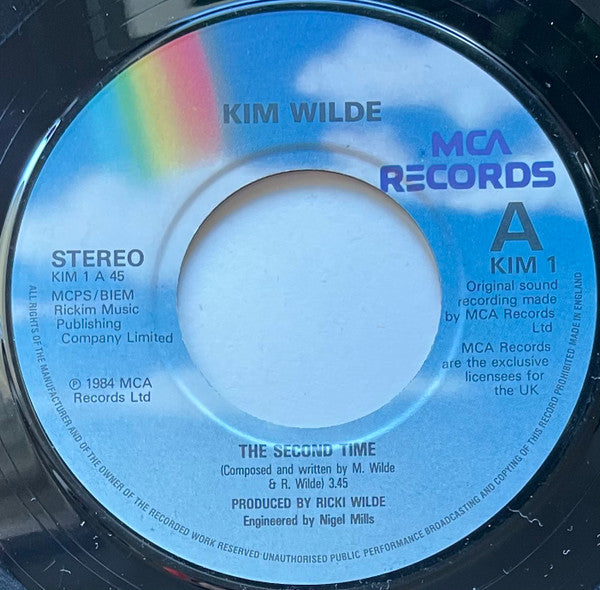 Kim Wilde - Second Time - Used Vinyl Record 7"