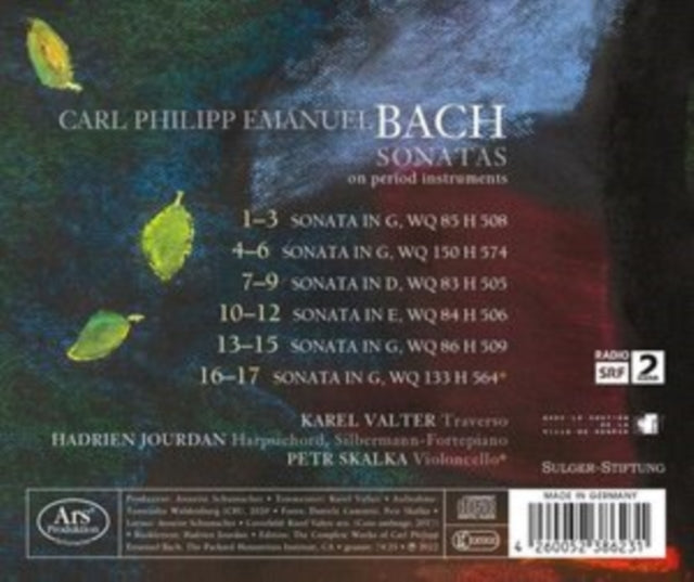 Bach / Valter / Jour - Karel Valter; Hadrien Jourdan - CPE Bach: Sonatas
