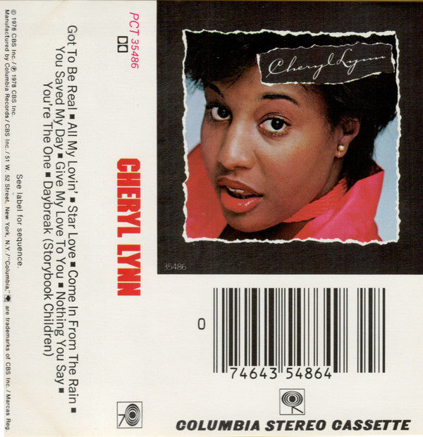 Cheryl Lynn - Used Cassette