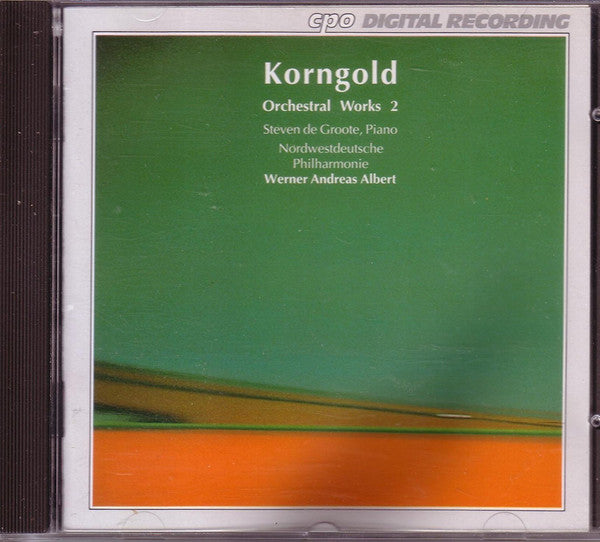 Erich Wolfgang Korng - Orchestral Works 2 - Used CD