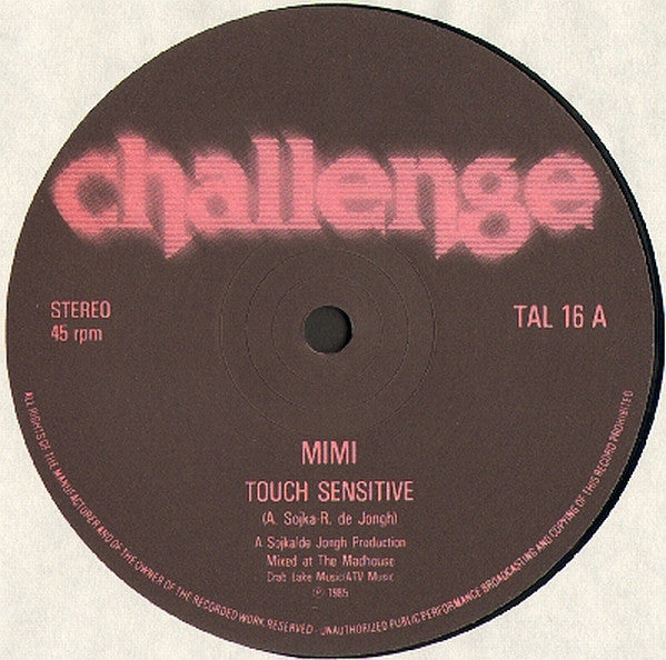 Mimi - Touch Sensitive - Used Vinyl Record 12"