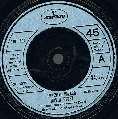 David Essex - Imperial Wizard - Used Vinyl Record 7"
