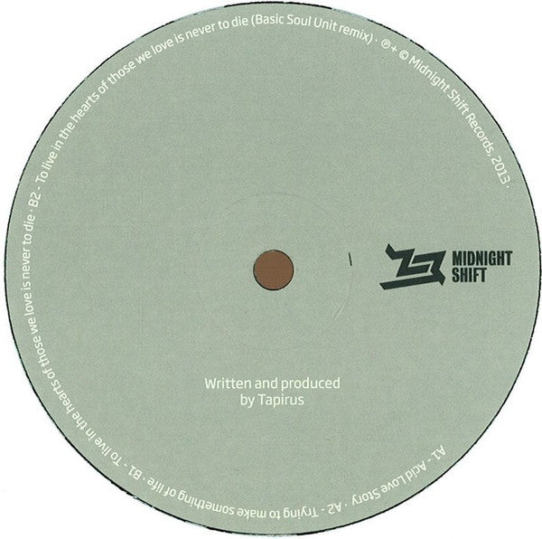 Tapirus - Trying To Make Something Of Life - New Vinyl Record 12"