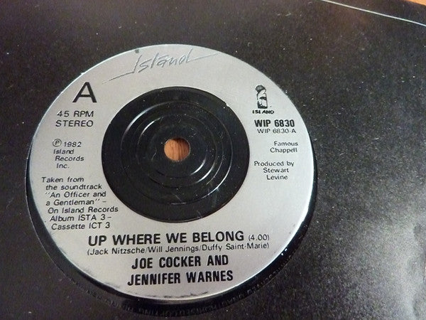 Joe Cocker - Up Where We Belong - Used Vinyl Record 7"