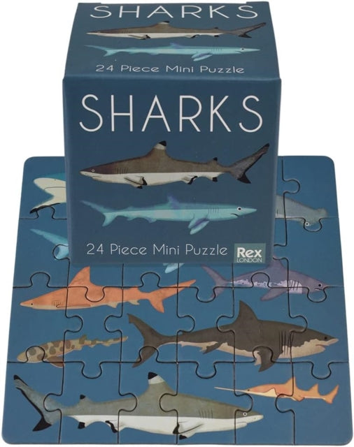 Mini jigsaw puzzle - Sharks - Other