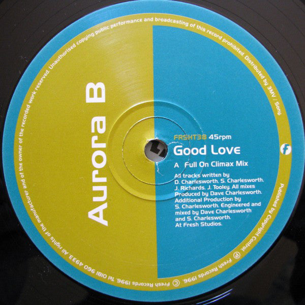 Aurora B - Good Love - Used Vinyl Record 12"