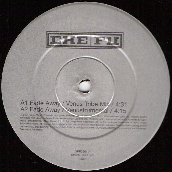 Che Fu - Fade Away - Used Vinyl Record 12"