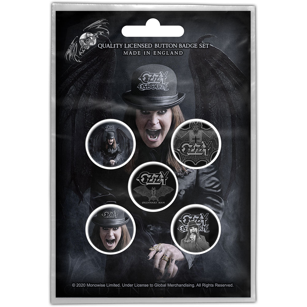 OZZY OSBOURNE - ORDINARY MAN (BADGE PACK) - Other Football Memorabilia