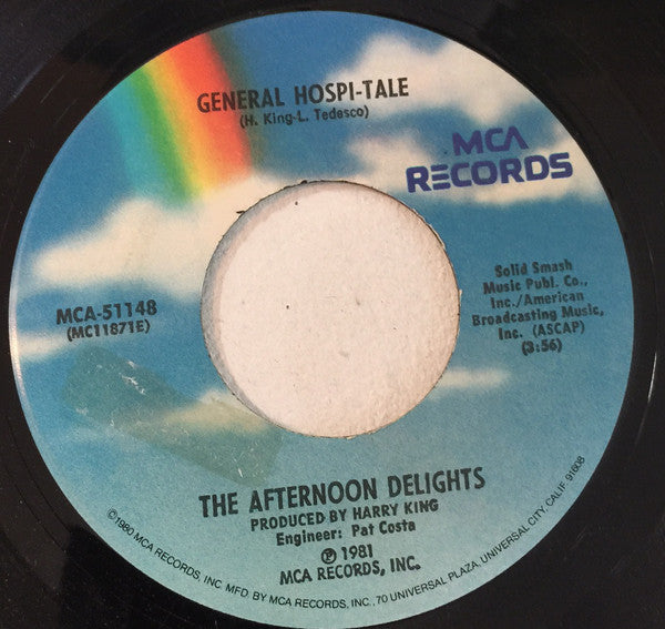 Afternoon Delights - General Hospi-tale - Used Vinyl Record 7"