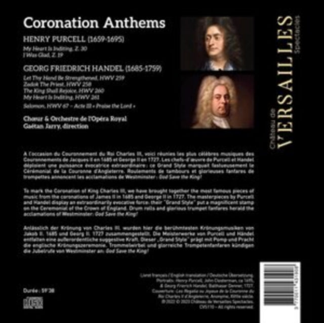 GAETAN JARRY; CHOEUR - CROWN. CORONATION ANTHEMS - CD