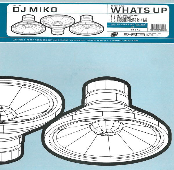 DJ Miko - What's Up - Used Vinyl Record 12"