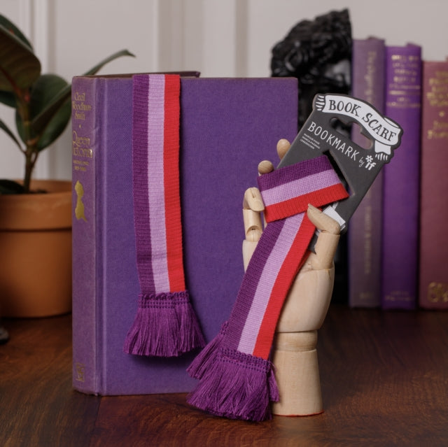 Book Scarf Bookmark - Pink & Purple - New Paperback