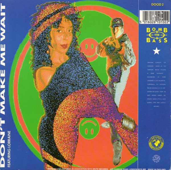 Bomb The Bass - Don't Make Me Wait / Megablast - Used Vinyl Record 7"