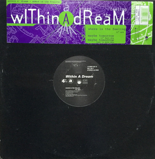 Within A Dream - Where Is The Feeling - Used Vinyl Record 12"