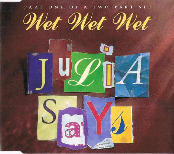 Wet Wet Wet - Julia Says - Used CD