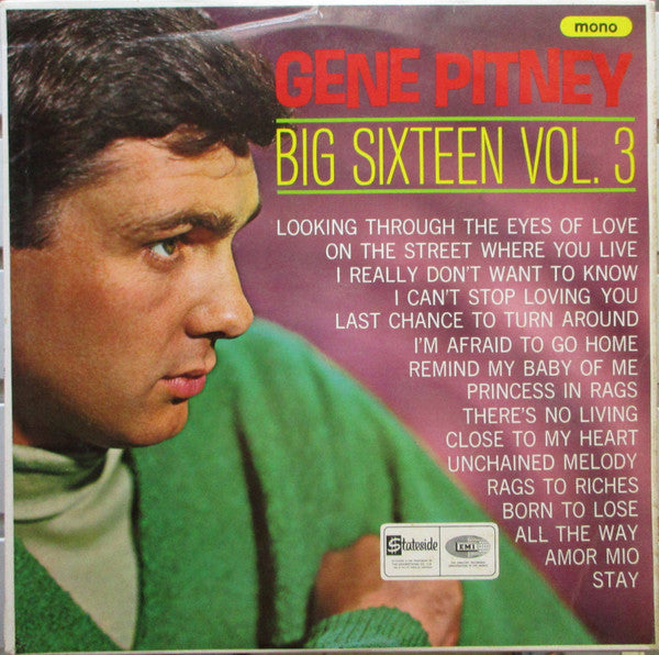 Gene Pitney - Big Sixteen Vol. 3 - Used Vinyl Record