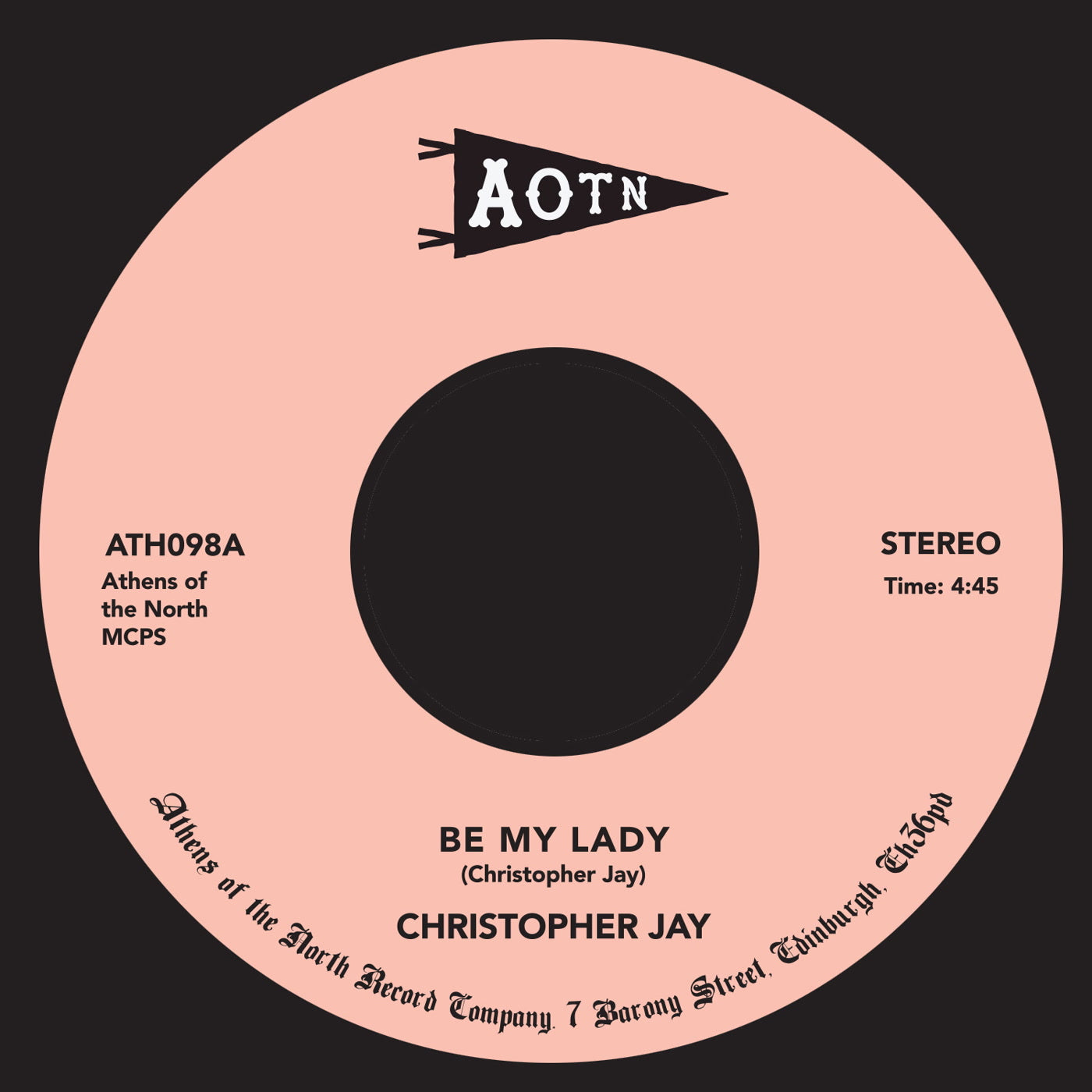 Christopher Jay - Be My Lady - Vinyl Record 7