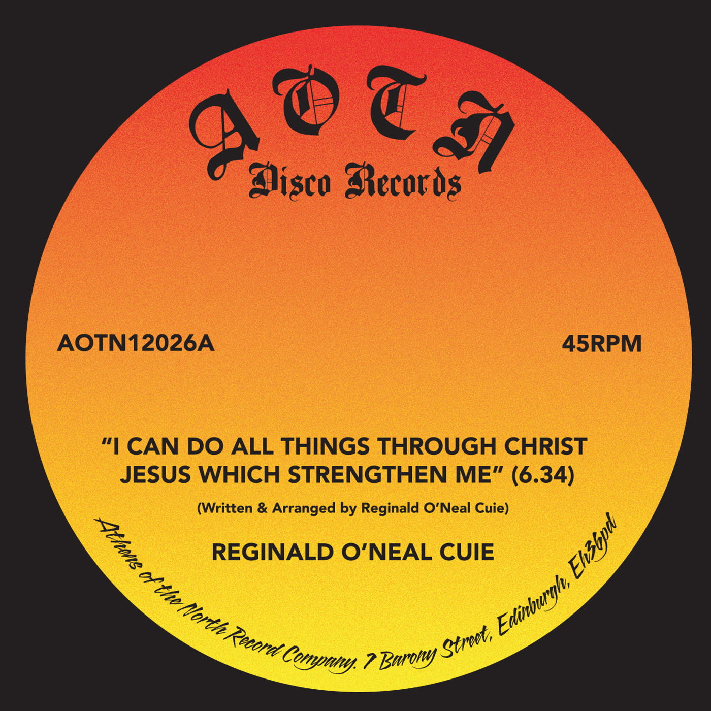 O'NEAL CUIE - I Can Do All Things Through Christ Jesus Which Strengthe