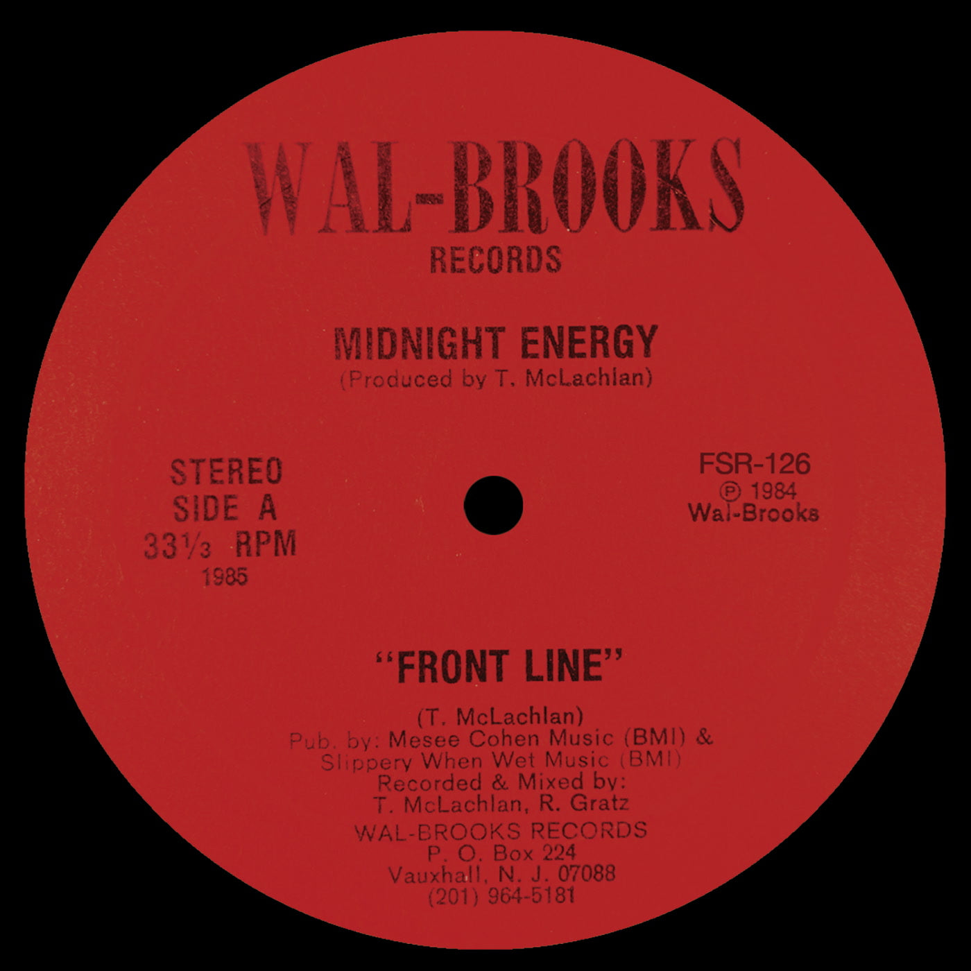 MIDNIGHT ENERGY - Front Line / Saving All My Love - Vinyl Record 12