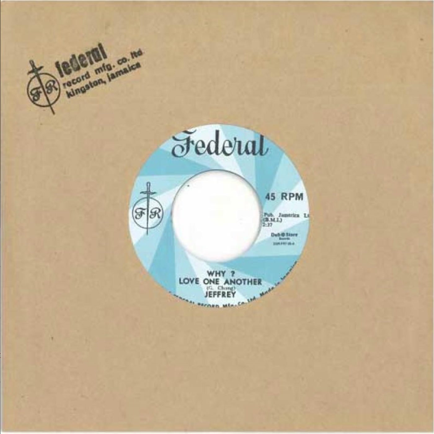 JEFFREY & PAUL MADDE - WHY LOVE ONE ANOTHER/WEST BOARD JUNGLE - Vinyl