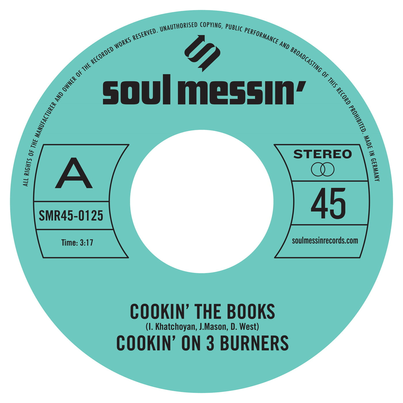 COOKIN' ON 3 BURNERS - Cookin' The Books - Vinyl