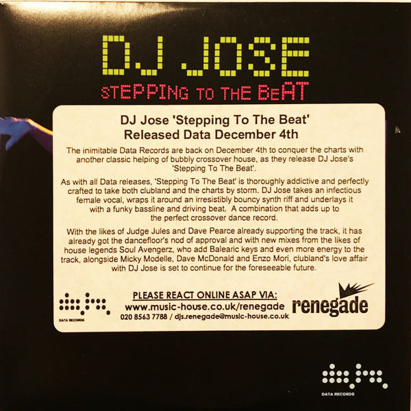 DJ Jose - Stepping To The Beat - Used CD