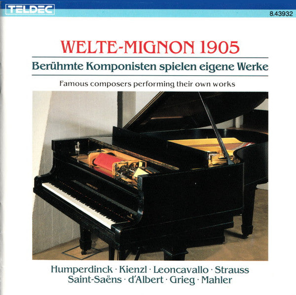 Engelbert Humperdinc - Welte-Mignon 1905 - Beruhmte Komponisten Spiel