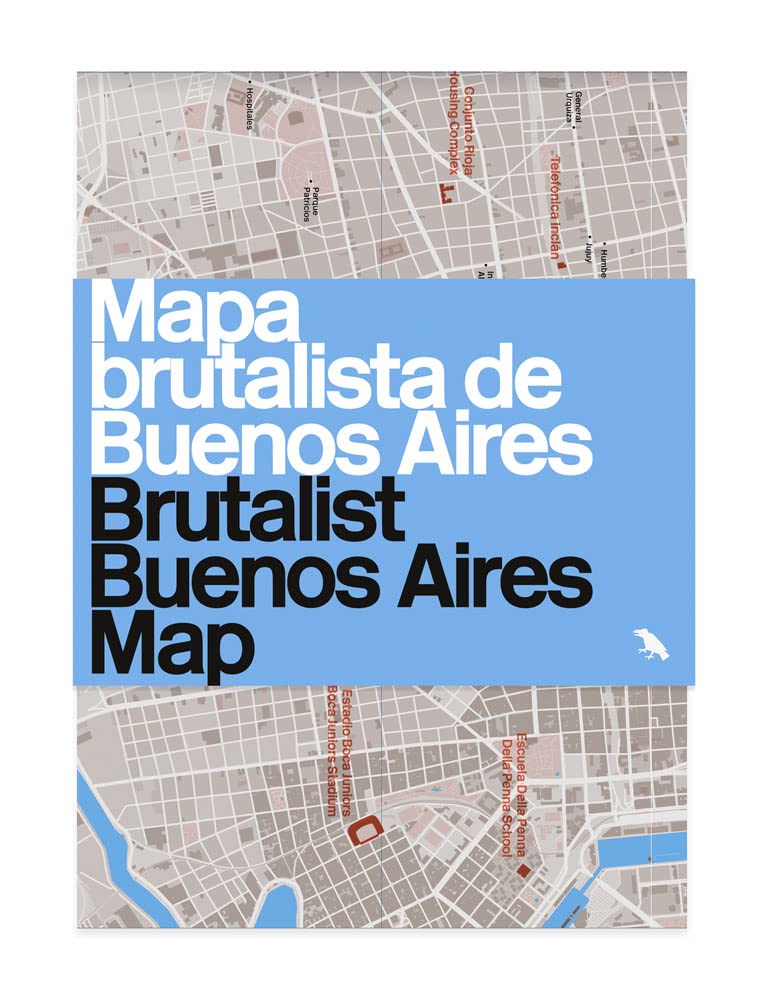Vanessa Bell - Brutalist Buenos Aires Map / Mapa brutalista de Buenos