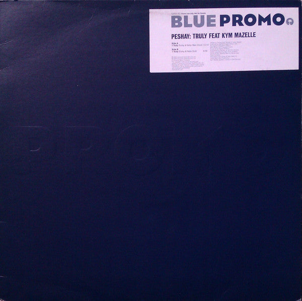 Peshay - Truly - Used Vinyl Record 12"