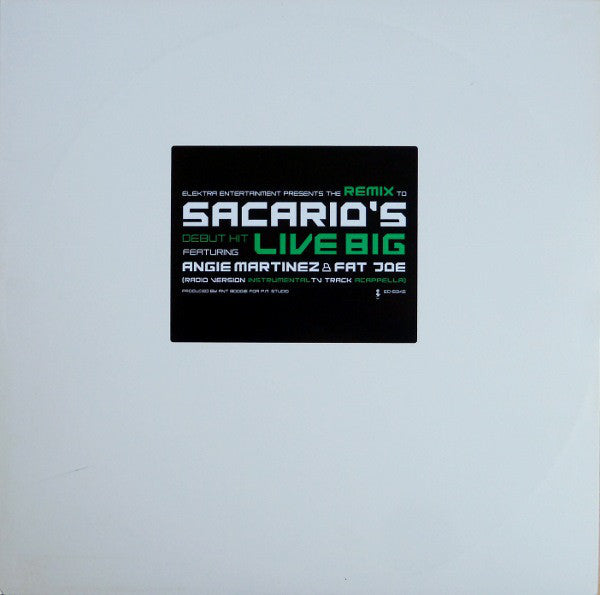 Sacario - Live Big (Remix) - Used Vinyl Record 12"