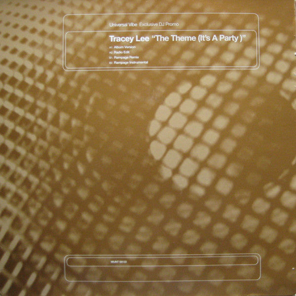 Tracey Lee - Theme (It's A Party) - Used Vinyl Record 12"