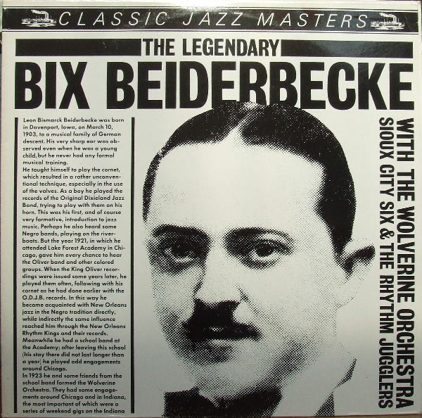 Bix Beiderbecke - Legendary With The Wolverine Orchestra, Sioux City