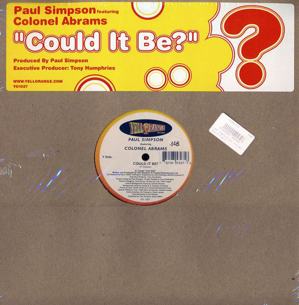 Paul Simpson - Could It Be? - Used Vinyl Record 12"