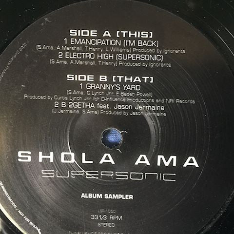 Shola Ama - Supersonic - Used Vinyl Record 12"