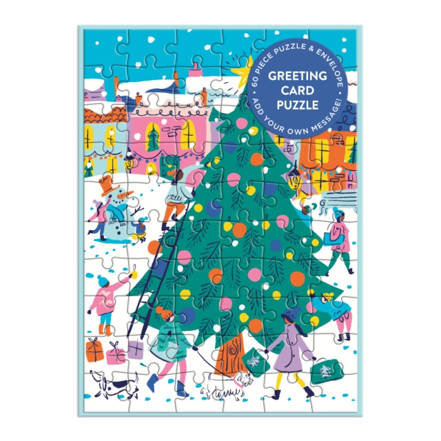 Louise Cunningham St - Merry & Bright Greeting Card Puzzle - New Jigsa