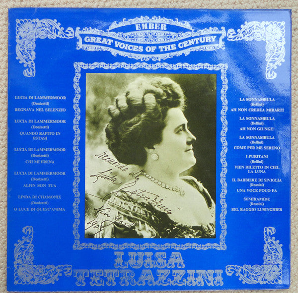 Luisa Tetrazzini - Used Vinyl Record
