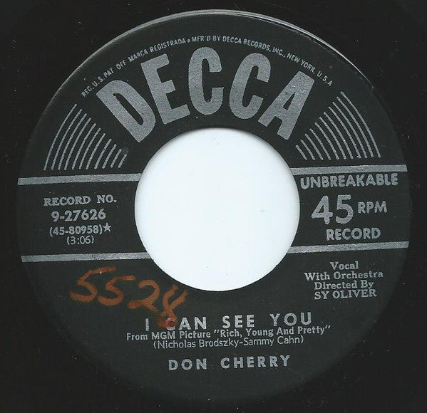 Don Cherry - I Can See You - Used Vinyl Record 7"