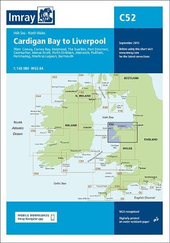 Imray - Chart C52 : Cardigan Bay to Liverpool : 52 - New Sheet map