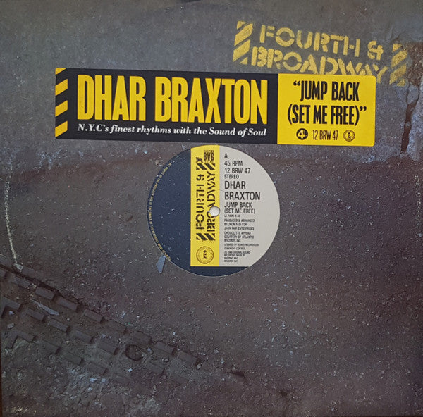 Dhar Braxton - Jump Back (Set Me Free) - Used Vinyl Record 12"